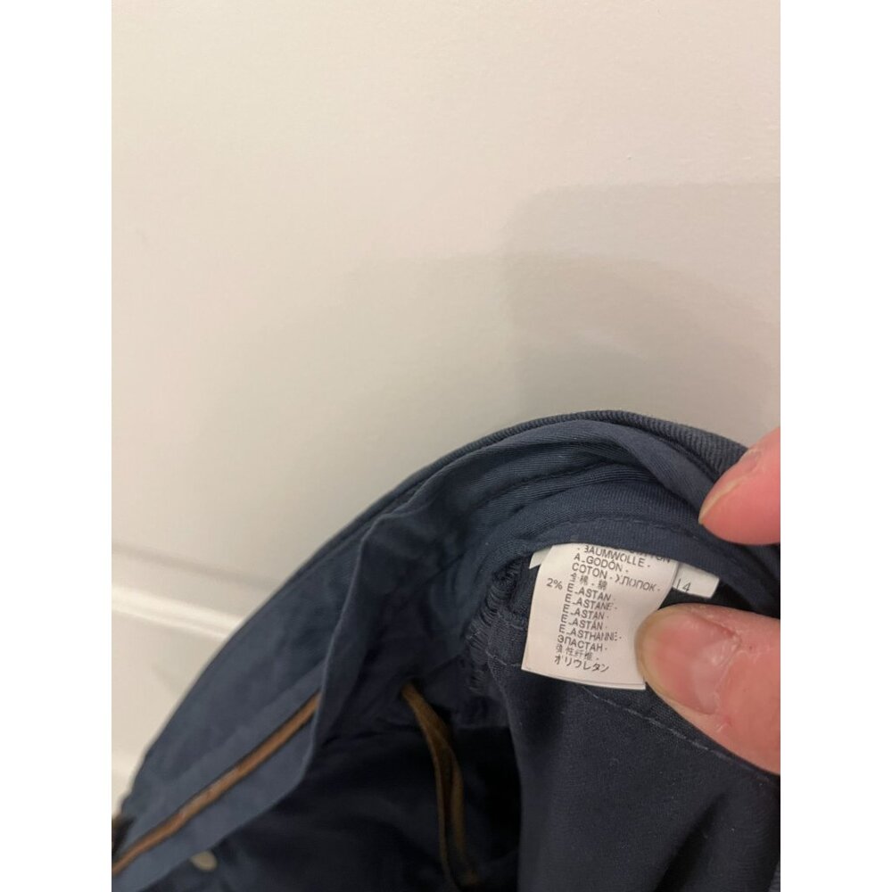 Brunello Cucinelli Twill Casual Chino Women's 5 Pocket Blue Pants Size 8 - Picture 15 of 15